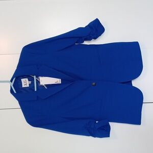 Jules & Leopold Blue Blazer 3/4 Sleeve Size Medium